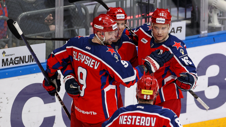 ЦСКА в игре со «Спартаком»