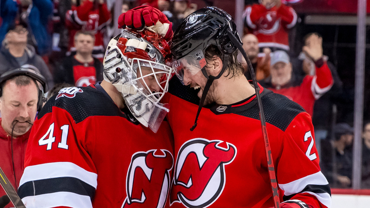 «Нью-Джерси» в игре с «Эдмонтоном»