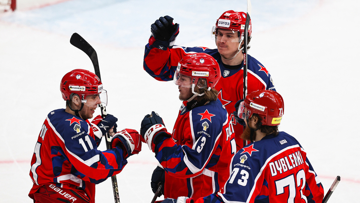 ЦСКА в матче с «Северсталью»