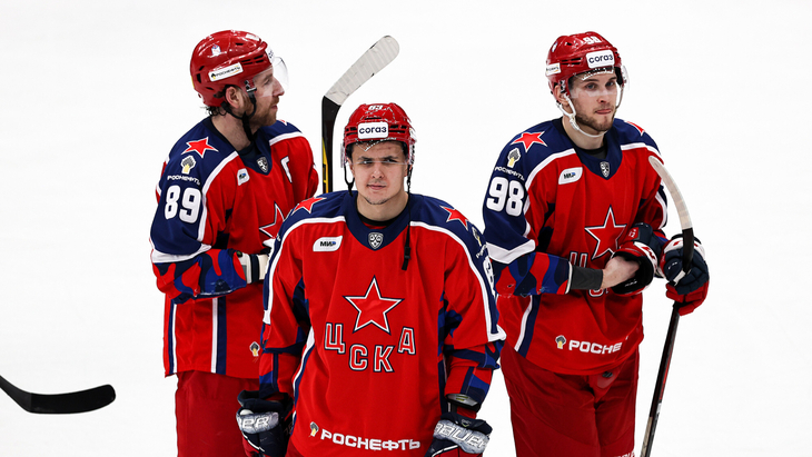 ЦСКА в матче с «Барысом»