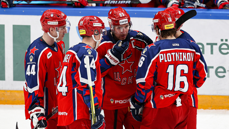 ЦСКА в матче с «Северсталью»