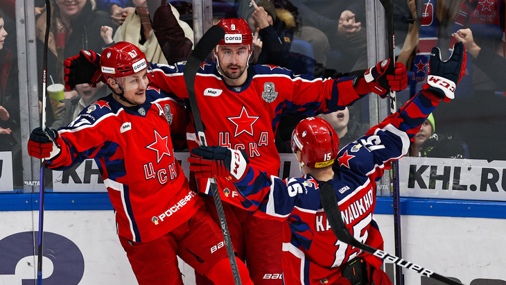 ЦСКА в игре с «Северсталью»