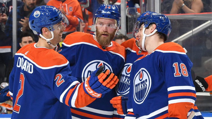 «Эдмонтон» в игре с «Анахаймом»