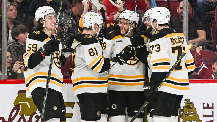 «Бостон» в матче с «Монреалем»