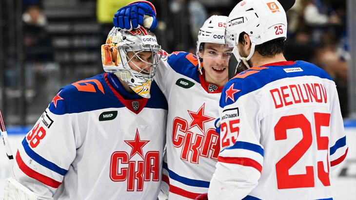 СКА в игре с «Динамо» Москва