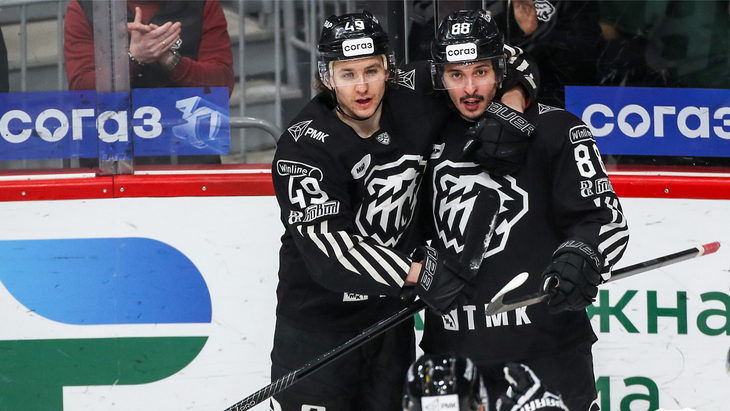 «Трактор» в матче с «Барысом»