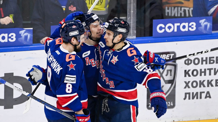 СКА в матче с «Барысом»