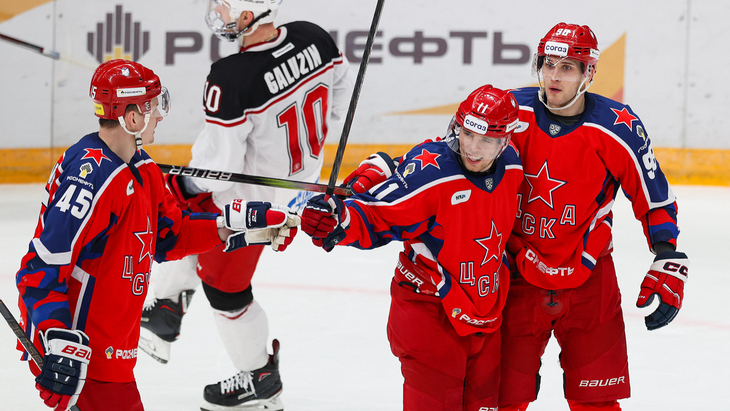 ЦСКА в матче с «Витязем»