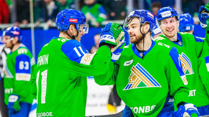 «Салават Юлаев» в матче с «Северсталью»