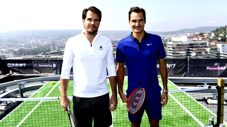 Томми Хаас и Роджер Федерер