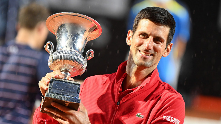 Новак Джокович после победы на «Мастерсе» в Риме