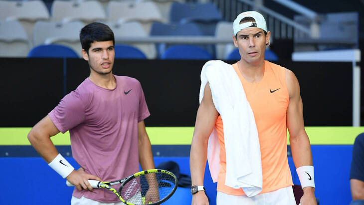 Рафаэль Надаль и Карлос Алькарас