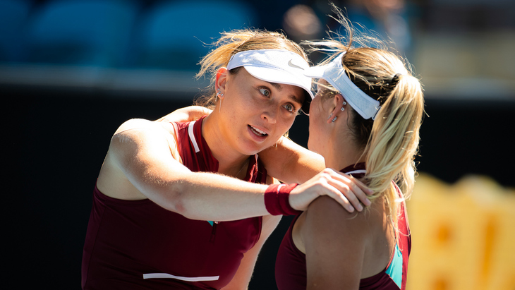 Паула Бадоса после победы над Мартой Костюк