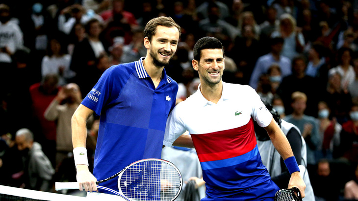 Даниил Медведев и Новак Джокович