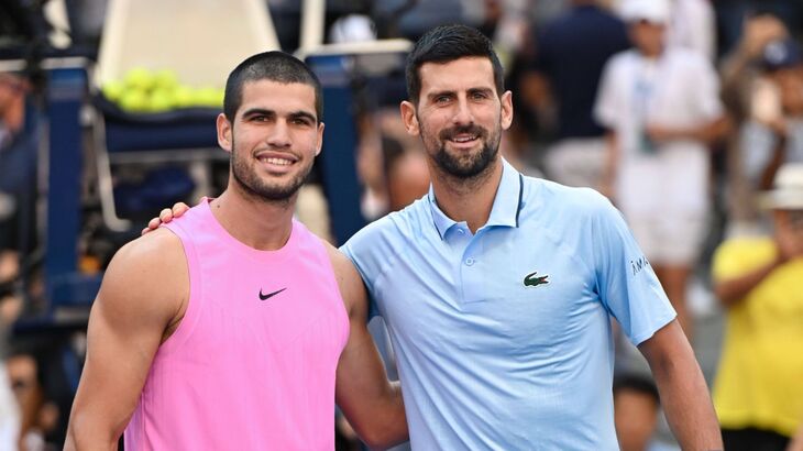 Карлос Алькарас и Новак Джокович
