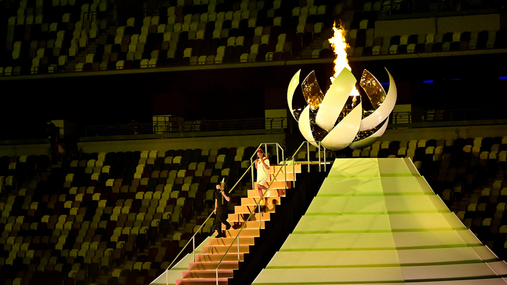Олимпийский огонь в Токио-2020