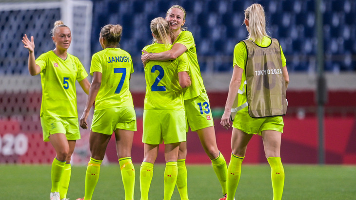 Футболистки сборной Швеции